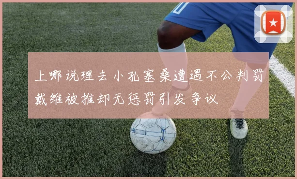 上哪说理去小孔塞桑遭遇不公判罚戴维被推却无惩罚引发争议